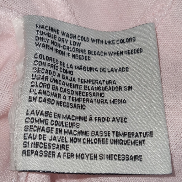 Simply Noelle lagenlook linen blend button tunic top soft pink size L / XL - Picture 13 of 14